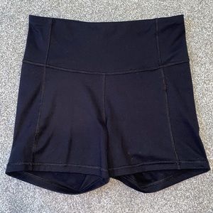 All In Motion Black High Rise Biker Shorts